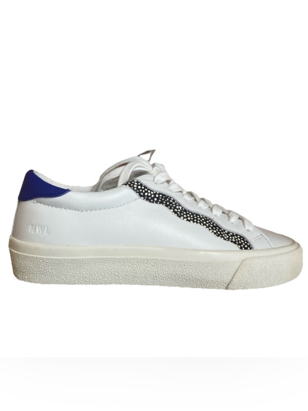 Madewell Sidewalk Low-top in Leather and Calf Hair Wave Edition Sneakers